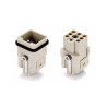 Insert HQ, Raccordement à Sertir, femelle, 7 pin, 10A, Polycarbonate, 3A 